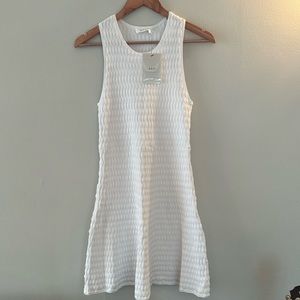 NWT A.L.C. White Sleeveless Viscose/Nylon Dress Women's Medium